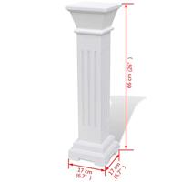 Plantenstandaard klassieke zuil MDF - thumbnail