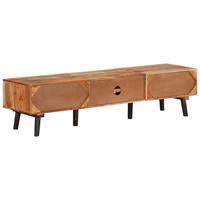 Tv-meubel 145x35x35 cm massief acaciahout - thumbnail