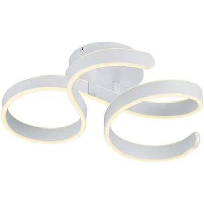 LED Plafondlamp Dimbaar 40W - Warm Wit 3000K - Rond Mat Wit Aluminium