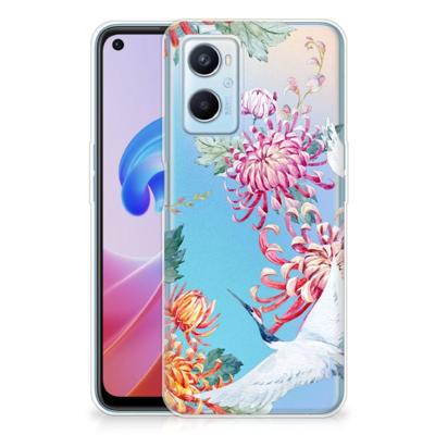 OPPO A96 | OPPO A76 | TPU Hoesje | Bird Flowers