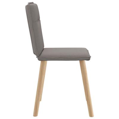 Eetkamerstoelen 6 st stof taupe