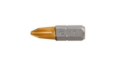 Graphite bit ph2 25mm s2 tin 2 op een blister Graphite bit ph2 25mm s2 tin 2 op een blister