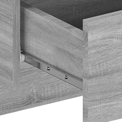 Nachtkastjes 2 st wandgemonteerd grijs sonoma eikenkleurig