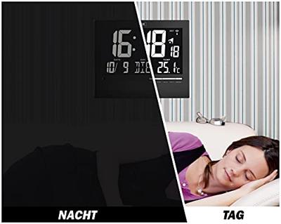 TFA Dostmann 60.4508 Wandklok Zendergestuurd 185 mm x 230 mm x 31 mm Zwart