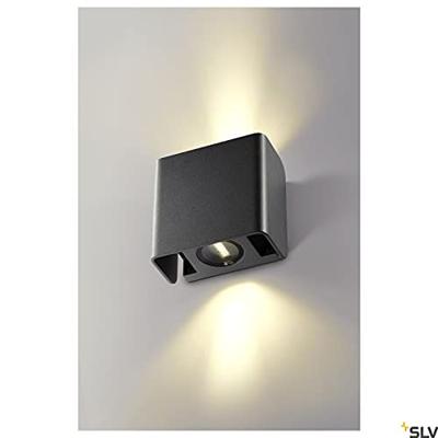 SLV MANA OUT 1002900 Wandlamp 12 W LED Antraciet SLV MANA OUT 1002900 Wandlamp 12 W LED Antraciet
