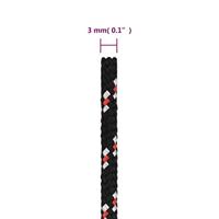 VidaXL Boot touw 3 mm 500 m polypropyleen zwart - thumbnail