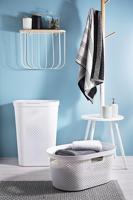 Curver Infinity Recycled Wasmand met deksel - 60L - 2 stuks - Wit - thumbnail