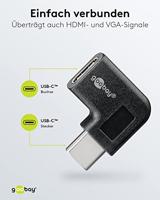 USB 3.2 GEN 1 (USB 3.0) Adapter - USB-C (M) naar USB-C (F) 90° - 5Gbit/s - USB adapter haaks - thumbnail