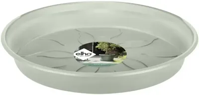 Elho Green Basics schotel 17cm steengroen