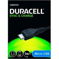 Duracell USB5013A Micro USB naar USB Oplaadkabel/datakabel/Sync-kabel 1 meter - Zwart - thumbnail