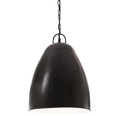 VidaXL Hanglamp industrieel rond 25 w e27 32 cm zwart VidaXL Hanglamp industrieel rond 25 w e27 32 cm zwart