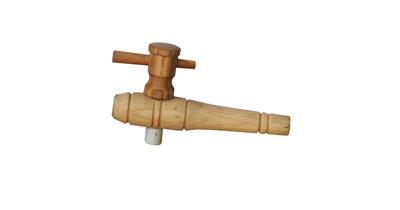 Houten kraan voor regenton Ø 2,3 - 4 cm Houten kraan voor regenton Ø 2,3 - 4 cm