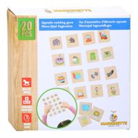 Marionette Memospel tegenstelling hout, 20dlg. - thumbnail