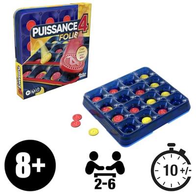 Connect 4 Madness, familiespel voor kinderen en volwassenen, stuiter in groepen van 4 om te winnen, vanaf 8 jaar