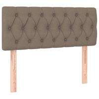 Hoofdbord 90x7x78/88 cm stof taupe - thumbnail