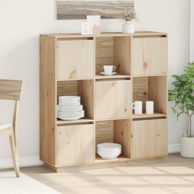 Hoge kast 110,5x35x117 cm massief grenenhout