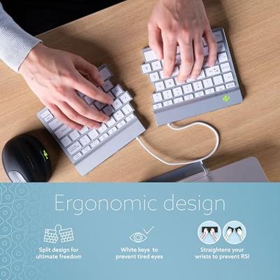 R-GO Tools Split Break Toetsenbord Bluetooth QWERTY, US-Engels Wit Ergonomisch R-GO Tools Split Break Toetsenbord Bluetooth QWERTY, US-Engels Wit Ergonomisch