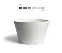 Urbi et Orbi Circum opbouw wastafel 38x26cm antraciet - thumbnail