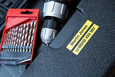 Brother TZe-S621 Labeltape extra sterk klevend PET Tapekleur: Geel Tekstkleur: Zwart 9 mm 8 m - thumbnail