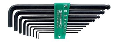 Stahlwille inbussleutelset lang+kogelkop+klemring