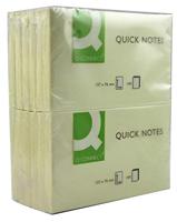 Q-CONNECT Quick Notes, ft 76 x 127 mm, 100 vel, geel - thumbnail