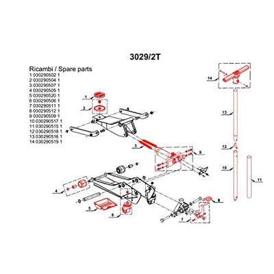 Beta 3029/2T-Lage Hydraul.Garagekrik 4 Wielen - 030290020