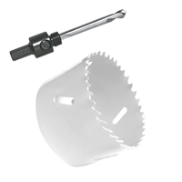 Gatenzaag Ø33 mm - Adapter en centreerboor - Geschikt voor LED Inbouwspots - Bi-metaal zaagblaad - thumbnail