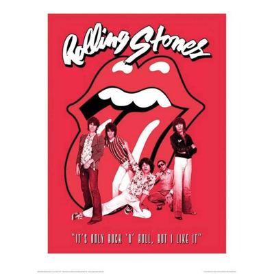 Kunstdruk The Rolling Stones - Its Only Rock n Roll 60x80cm