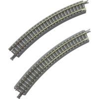 Z Rokuhan rails (met ballastbed) 7297074 Gebogen rails, Verhoogd 30 ° 195 mm 6 stuk(s) - thumbnail