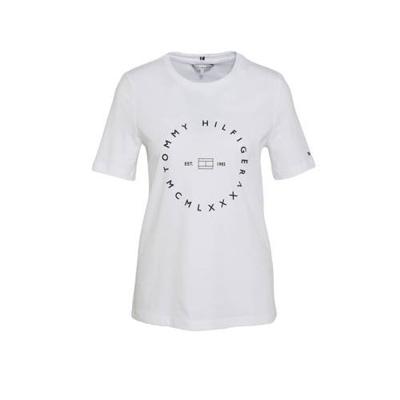 Tommy Hilfiger T-shirt van biologisch katoen wit Tommy Hilfiger T-shirt van biologisch katoen wit