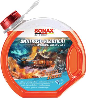 SONAX antivriesbescherming voorruit "anti-vries & clearsight". antif.clear 3 l -18c sweet home