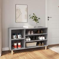 VidaXL Schoenenkast 102x36x60 cm bewerkt hout sonoma grijs - thumbnail
