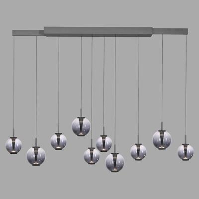 Neuhaus PURE Hanglamp E-Infinity 10 lichts L 100-198 cm donker grijs