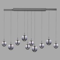 Neuhaus PURE Hanglamp E-Infinity 10 lichts L 100-198 cm donker grijs - thumbnail