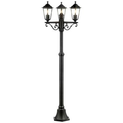 Carleen Outdoor Lamp 3L, Black, E27 Max 60W, bol niet inbegrepen