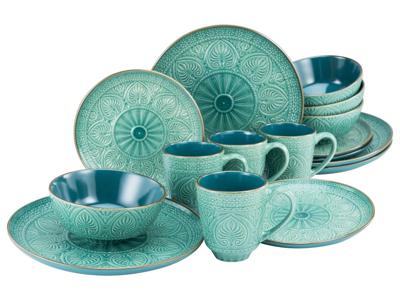 Creatable Serviesset Samarkand 16-delig (smaragd)