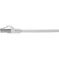 Renkforce RF-5047494 RJ45 Netwerkkabel, patchkabel CAT 6A S/FTP 0.50 m Grijs Snagless, Vlambestendig 1 stuk(s) - thumbnail
