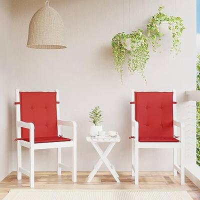 VidaXL Tuinstoelkussens lage rug 2 st 100x50x3 cm oxford stof rood VidaXL Tuinstoelkussens lage rug 2 st 100x50x3 cm oxford stof rood