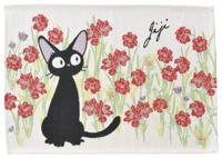 Kiki's Delivery Service Cloth Lunch Napkin Jiji Red Flowers - thumbnail