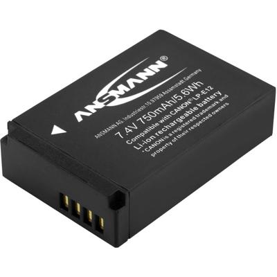 Ansmann A-Can LP-E12 Camera-accu Vervangt originele accu LP-E12 7.4 V 750 mAh Ansmann A-Can LP-E12 Camera-accu Vervangt originele accu LP-E12 7.4 V 750 mAh