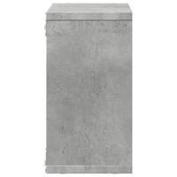 Wandkast 60x16x30 cm bewerkt hout betongrijs - thumbnail