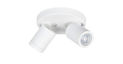 Highlight Spot Oliver 2 lichts rond badkamer IP44 wit Highlight Spot Oliver 2 lichts rond badkamer IP44 wit
