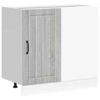 Spoelbakonderkast Lucca bewerkt hout grijs sonoma eiken - thumbnail