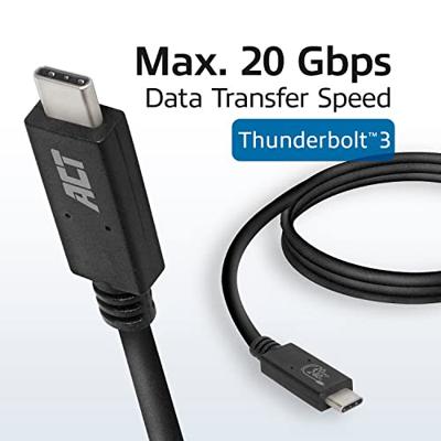 ACT USB-C USB4 20Gbps kabel M/M 1m - thumbnail