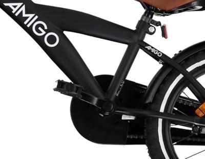 AMIGO Explorer 18 Inch Jongens Terugtraprem Zwart/Wit AMIGO Explorer 18 Inch Jongens Terugtraprem Zwart/Wit