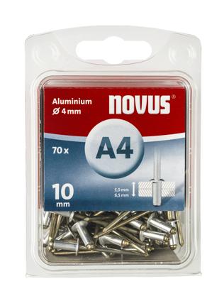 Novus Blindklinknagel A4 X 10mm | Alu SB | 70 stuks - 045-0033 045-0033 Novus Blindklinknagel A4 X 10mm | Alu SB | 70 stuks - 045-0033 045-0033