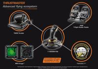 Thrustmaster T16000M FCS Flight Pack Vliegsimulator joystick USB PC Zwart Incl. pedaal, Incl. schuifregelaar - thumbnail