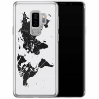 Samsung Galaxy S9 Plus siliconen hoesje - Wereldkaart - thumbnail
