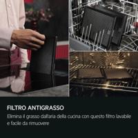 AEG Kookplaat met afzuiging - 7000 ComboHob SenseFry 80 cm NCH84C23CB - thumbnail