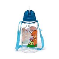 Ecozen Kinder Waterfles 450ml Flip Straw Adoramals Highland Koe - thumbnail